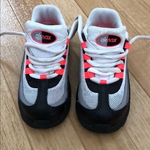 Black, Pink, and White Toddler Airmax